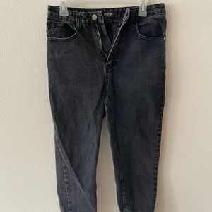 Nasty Gal Straight Leg Black Jeans. Size 10.